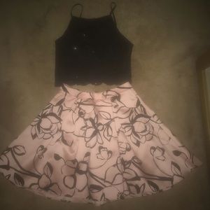 Two Piece Homecoming Dress